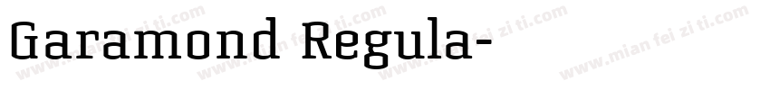 Garamond Regula字体转换
